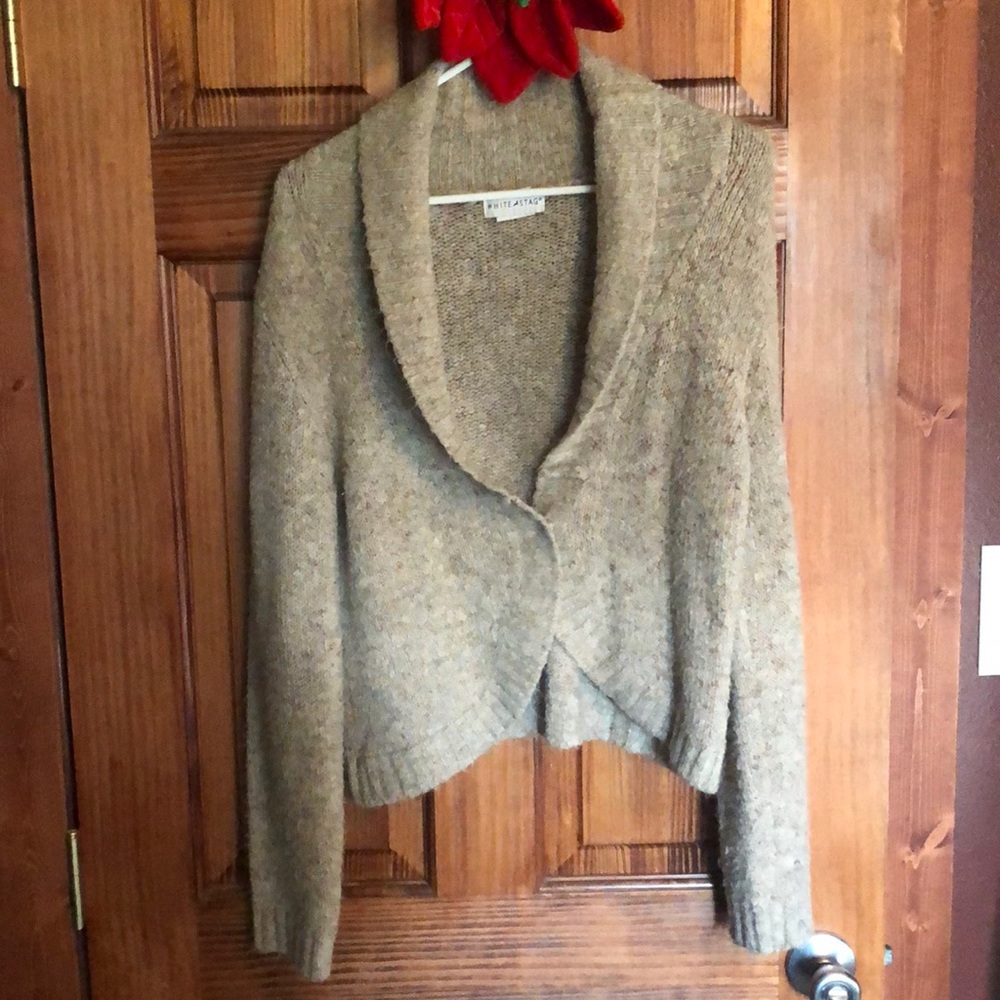 White Stag button front sweater